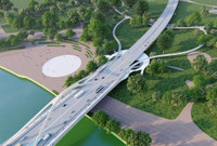 Cận cảnh kiến trúc cầu Trần Hưng Đạo vượt sông Hồng