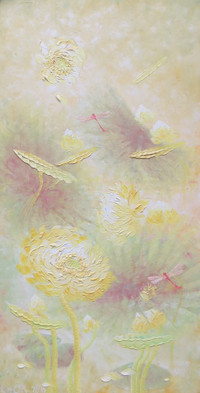 Triển lãm “Sen Thanh Tịnh” của họa sĩ Vũ Tuyên: Ngắm tranh sen mà ngỡ dáng người 