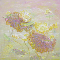 Triển lãm “Sen Thanh Tịnh” của họa sĩ Vũ Tuyên: Ngắm tranh sen mà ngỡ dáng người 