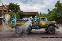 Hình ảnh Việt Nam chống Covid-19 trên màn hình Quảng trường Thời đại ở Mỹ