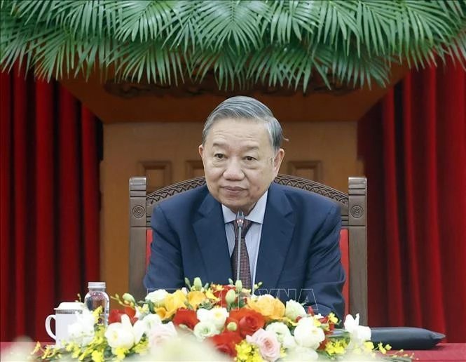 Tổng Bí thư Tô Lâm tiếp Bộ trưởng các Bộ Ngoại giao, Quốc phòng và Công an Trung Quốc