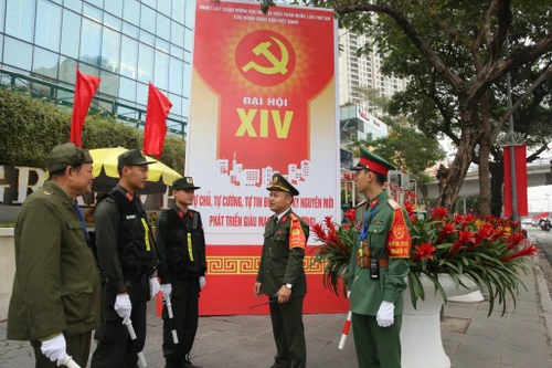 Công an Hà Nội đã huy động tối đa cán bộ, chiến sĩ cùng phương tiện, trang thiết bị kỹ thuật bảo đảm tuyệt đối an ninh, an toàn Đại hội XIV của Đảng
