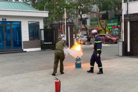 Triển khai các biện pháp đảm bảo an toàn cháy, nổ tại điểm bầu cử