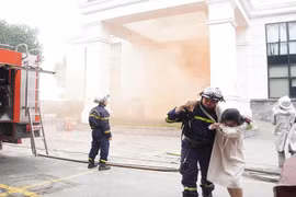 Diễn tập phòng cháy tại Công ty Cổ phần Xây dựng và Công nghiệp NSN