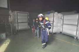 Xử lý cháy trong tình huống giả định tại cơ sở tiềm ẩn nguy cơ cháy, nổ cao