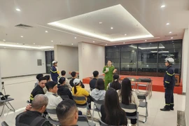 Tuyên truyền diễn tập phương án chữa cháy, cứu nạn, cứu hộ cấp Bộ tại xã Gia Lâm