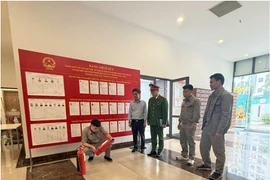 Đảm bảo an toàn phòng cháy, chữa cháy tại điểm bầu cử các phường Bồ Đề, Long Biên và Phúc Lợi