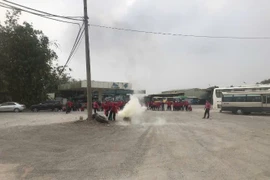 Tổ chức huấn luyện nghiệp vụ an toàn cháy, nổ cho cán bộ, nhân viên Công ty TNHH Bảo Yến