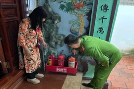 Tăng cường các biện pháp an toàn cháy, nổ nơi thờ tự tại phường Bồ Đề 