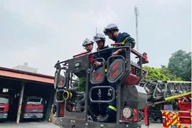 Thiết lập thế trận an toàn cháy, nổ tại điểm bầu cử ở địa bàn xã