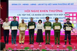 Khen thưởng đột xuất tập thể, cá nhân có thành tích xuất sắc tham gia chữa cháy, cứu nạn