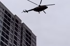 Hơn 4.000 người và trực thăng diễn tập phương án chữa cháy, cứu nạn, cứu hộ cấp Bộ tại Vinhomes Ocean Park 1