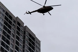 Hơn 4.000 người và trực thăng diễn tập phương án chữa cháy, cứu nạn, cứu hộ cấp Bộ tại Vinhomes Ocean Park 1