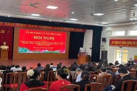 Đảo đảm an toàn cháy, nổ tại các điểm bầu cử trên địa bàn xã Quang Minh, Mê Linh, Tiến Thắng, Yên Lãng