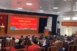 Đảo đảm an toàn cháy, nổ tại các điểm bầu cử trên địa bàn xã Quang Minh, Mê Linh, Tiến Thắng, Yên Lãng