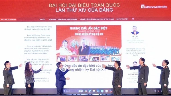Ra mắt Chuyên trang 'Đại hội đại biểu toàn quốc lần thứ XIV của Đảng' trên Báo điện tử CAND