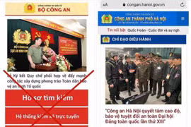 Công an Hà Nội phát hiện trang web giả mạo gắn 'mã độc'