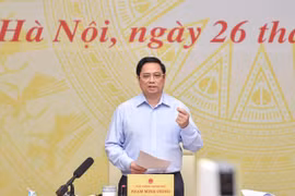 Thủ tướng Phạm Minh Chính phát biểu tại Hội nghị với cộng đồng doanh nghiệp và các địa phương về các giải pháp tiếp tục hỗ trợ doanh nghiệp trong bối cảnh đại dịch Covid-19
