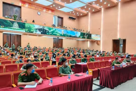 Cán bộ chủ chốt Công an Hà Nội dự hội nghị trực tuyến sơ kết 5 năm thực hiện Chỉ thị số 05 của Bộ Chính trị