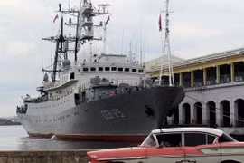 Tàu tình báo Nga thăm Havana ngay trước cuộc đàm phán Mỹ-Cuba