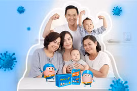 Chăm sóc sức khỏe hệ tiêu hóa cả gia đình mùa dịch với Men vi sinh Bio-acimin