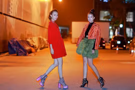 Phí Phương Anh đọ dáng bên Quán quân Next Top Ngọc Châu