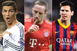 Ronaldo, Messi và Ribery tranh Quả bóng vàng 