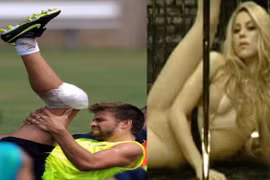 Pique và Shakira lo lộ clip phòng the
