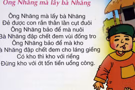 Sách đồng dao có nội dung phản cảm 