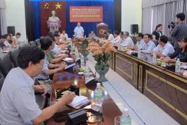 Đại tướng Trần Đại Quang làm việc với Thường trực Ban Chỉ đạo Tây Nguyên
