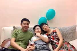 MC Thảo Vân và Công Lý vui vẻ đoàn tụ trong ngày sinh nhật con trai