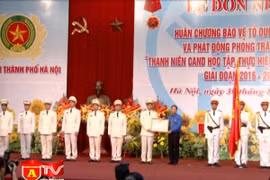 Đoàn thanh niên CATP Hà Nội đón nhận Huân chương Bảo vệ Tổ quốc hạng Nhì 