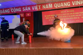 Tập huấn nghiệp vụ phòng cháy, chữa cháy và cứu nạn, cứu hộ cho các cơ sở tôn giáo 