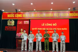 Công bố Quyết định đặc xá năm 2025 cho các phạm nhân tại Trại Tạm giam số 1 Công an thành phố Hà Nội