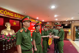 Lực lượng Cảnh sát khu vực quận Hai Bà Trưng tham gia thi đánh giá năng lực