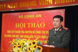 'Tổng kết thanh tra công tác quản lý, thi hành tạm giữ, tạm giam, đầu tư xây dựng các cơ sở giam giữ trong Công an nhân dân'