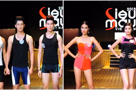 Thí sinh siêu mẫu khoe hình thể trong trang phục bó sát