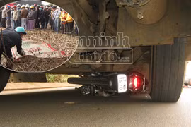 Xe máy bị xe ô tô tải kéo lê gần 200m, một sinh viên tử vong