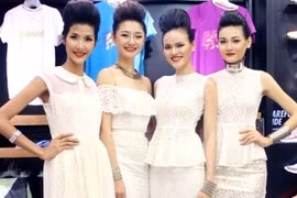 "Chân dài" Top model xinh tươi trong trang phục trắng
