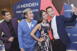 Mâu Thuỷ, Nguyễn Oanh dẫn 3 hotboy Vietnam's Next Top Model 2015 dự sự kiện