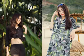 Hoa hậu Kỳ Duyên khoe "vòng eo con kiến"