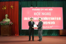 Hà Nội điều động Bí thư Huyện ủy Phú Xuyên giữ chức Viện trưởng Viện Nghiên cứu kinh tế - xã hội