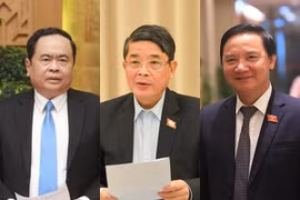 Các ông Trần Thanh Mẫn, Nguyễn Khắc Định và Nguyễn Đức Hải được giới thiệu để bầu Phó Chủ tịch Quốc hội