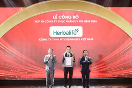 Lần thứ tư liên tiếp Herbalife Việt Nam được vinh danh Top 10 Công ty thực phẩm uy tín