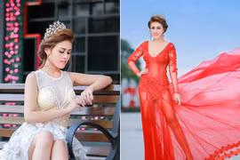 Thái Thảo Trinh sexy với thiết kế trong suốt của Tommy Nguyễn