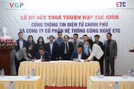 Cổng TTĐT Chính phủ ký kết thỏa thuận hợp tác với ETC