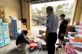 Tiêu hủy hàng trăm sản phẩm dinh dưỡng sữa bột béo và sữa nước nhập lậu