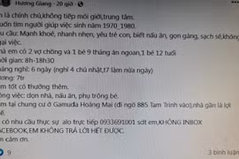 Lương người giúp việc tăng chóng mặt