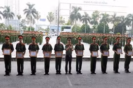CATP Hà Nội bàn giao gần 300 chiến sĩ nghĩa vụ cho các đơn vị