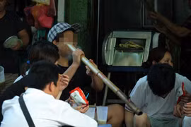 Ngả nghiêng thuốc lào "chiêu" mía đá